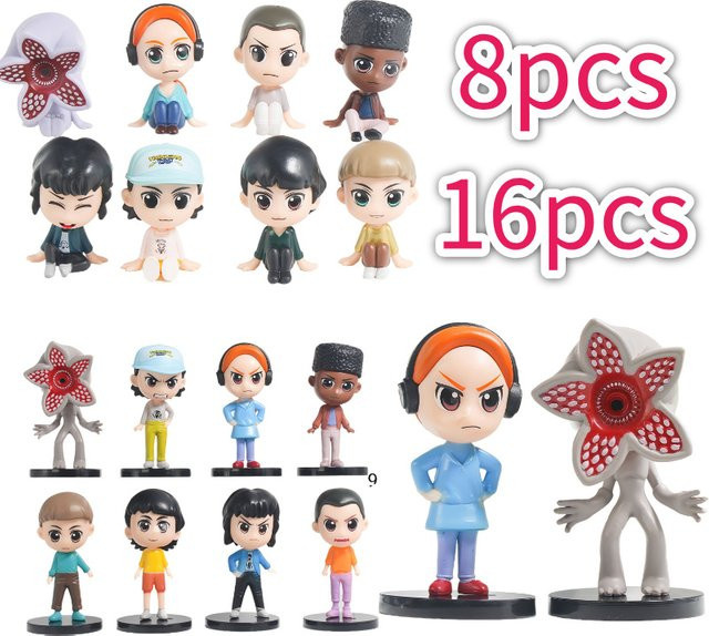 Bandai Stranger Things Actionfiguren, 8-teiliges Set - Bild 1