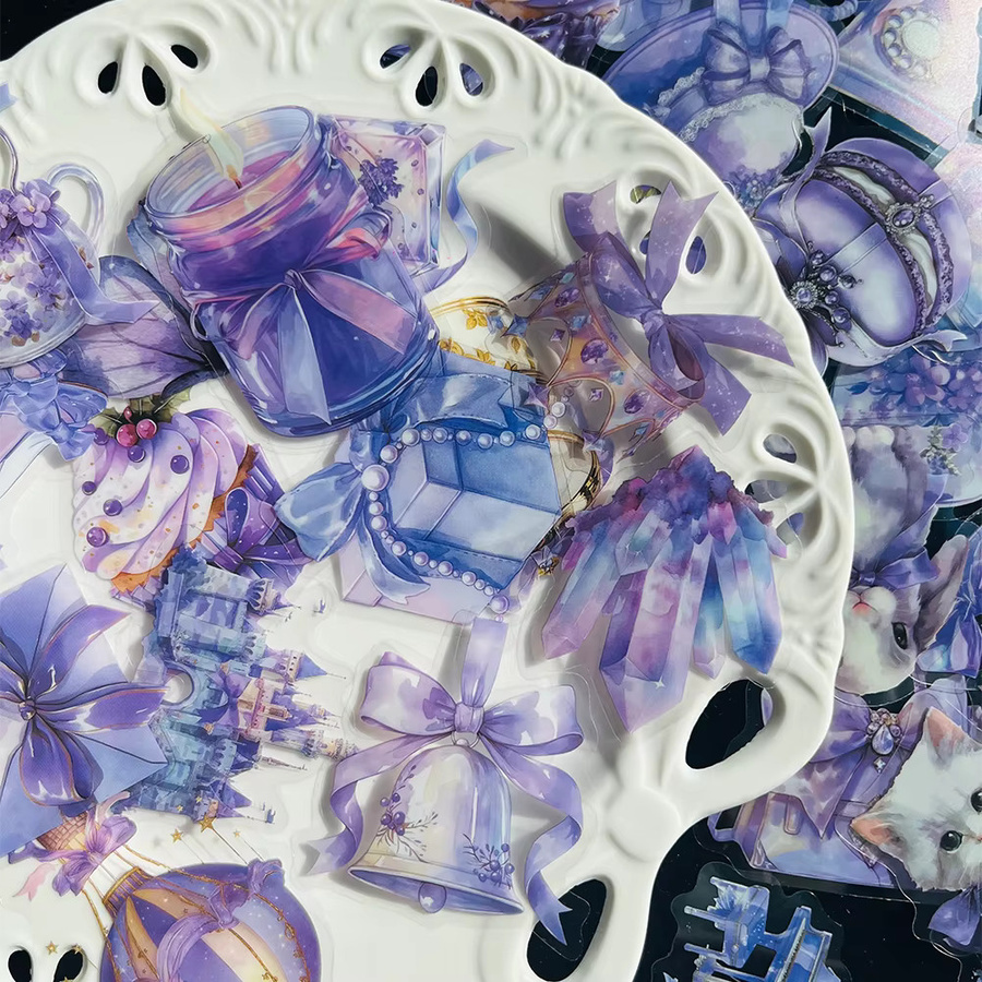 50 Stück Purple Dream Aufkleber für Laptops, Gepäck und DIY-Gestaltungen in Lila - Bild 2