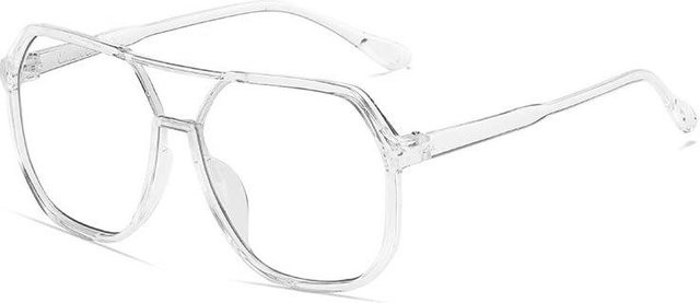Square Sonnenbrille, Unisex, Vollrand, Kunststoff, Multicolour, Transparent - Bild 1
