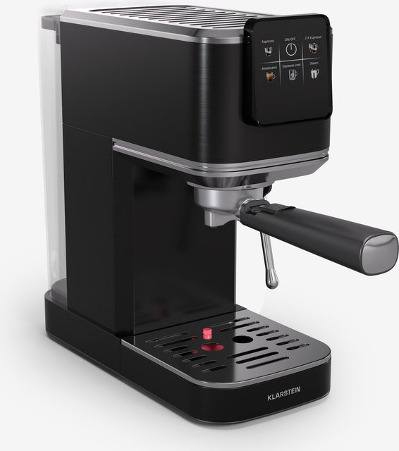 Klarstein SteelPresso Slim Touch Espressomaschine mit Siebträger und Touch-Display in Schwarz - Bild 1