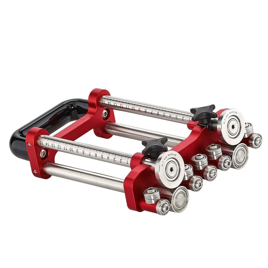 Meterk Tragbare 2-Stationen-Biegemaschine aus Metall für Blechrollen mit 0-100 Grad Biegebereich für 7 mm bis 180 mm - Bild 3