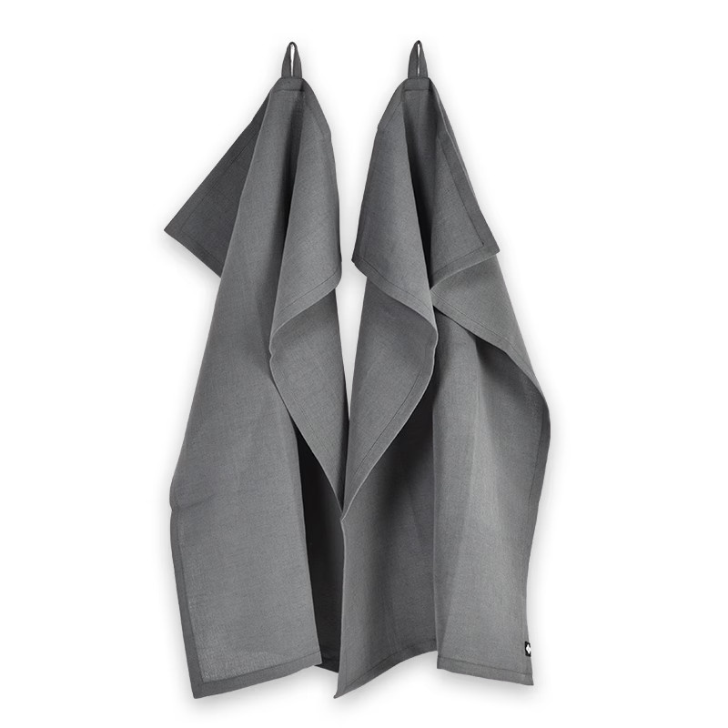 Breath of Nature Geschirrtuch Evening Darkness, 2er-Pack, blau-grau, B: 50 cm, H: 70 cm - Bild 1