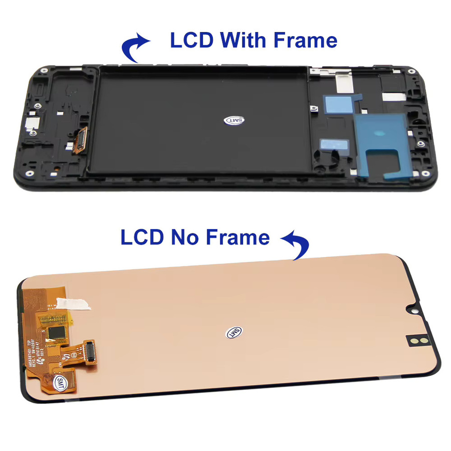 Samsung A20 A205 A205F LCD Display Touchscreen mit Rahmen in Schwarz zur Montage - Bild 2
