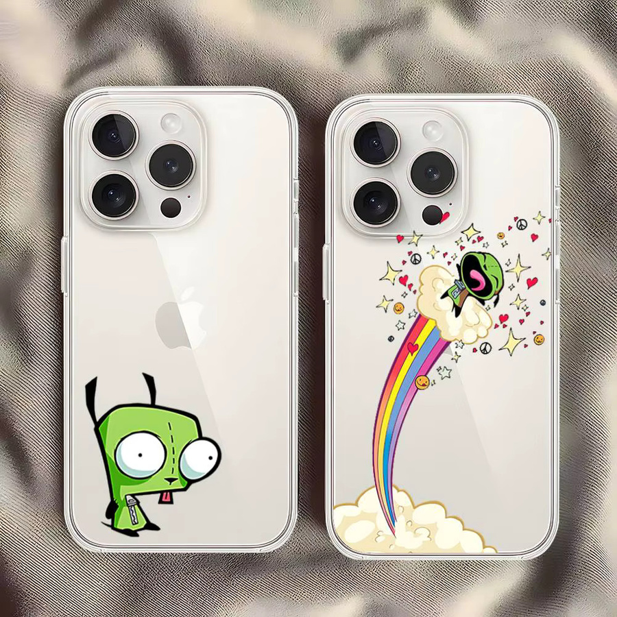 Mesuca Zim Cartoon Handyhülle für iPhone, transparente Abdeckung - Bild 4