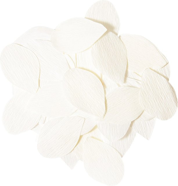 Rico Design Krepp-Konfetti Rosenblätter groß in Weiß - Bild 1