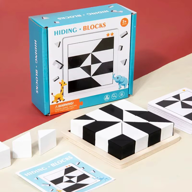 Lee's Sharing DIY Holz Verstecken Puzzle, Brettspiel, ab 3 Jahre - Bild 6