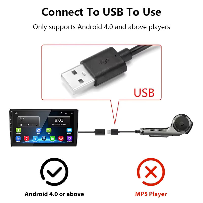 First Safe USB-Dashcam mit 720P HD-Auflösung, ADAS, 170 Grad Weitwinkel und HDR/WDR Nachtsicht für Android-Autoradios in Schwarz - Bild 6