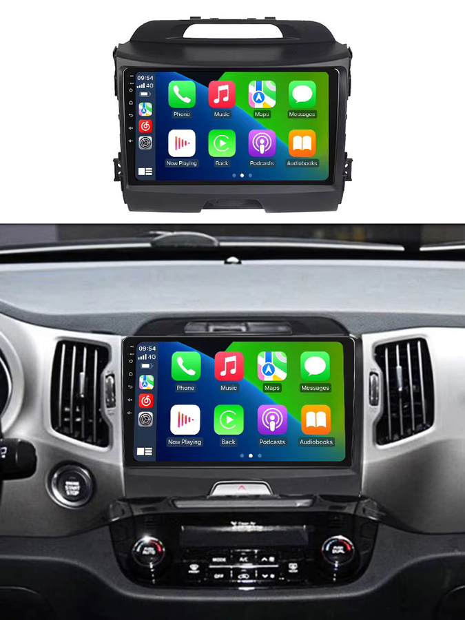 STRONGNAVI Android 14 Autoradio All-in-One Multimedia Player für Kia Sportage 3 SL 2010–2016 mit Carplay und Bluetooth in Schwarz - Bild 7