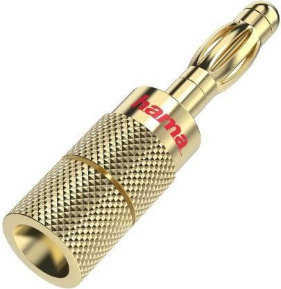 Hama Audio-Lautsprecher-Adapter Bananen-Stecker 4er-Set in Gold - Bild 1
