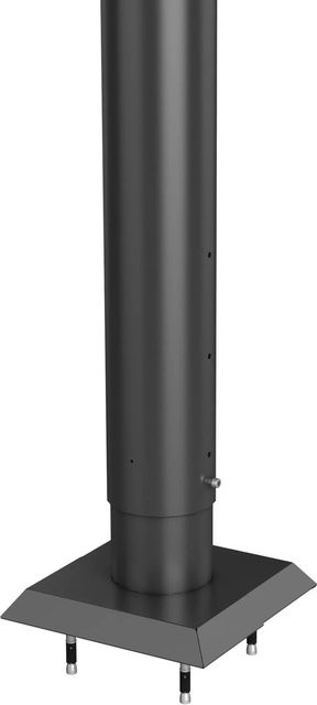 Biohort Steher für Sichtschutz zum Andübeln, Stahlblech, Dunkelgrau-Metallic, Höhe: 135 cm - Bild 1