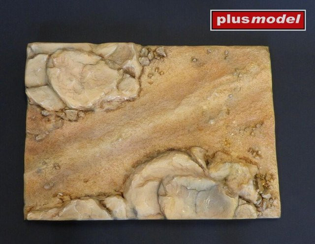 Plusmodel Display base - Path between the rocks, Natur, Kunststoff, Braun, 1:35 - Bild 1