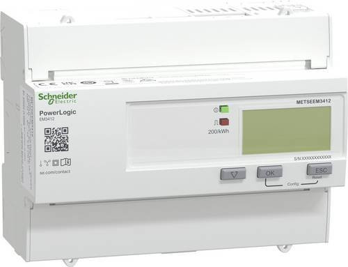 Schneider Electric METSEEM3412 Digitaler Energiezähler 125A in Weiß - Bild 1