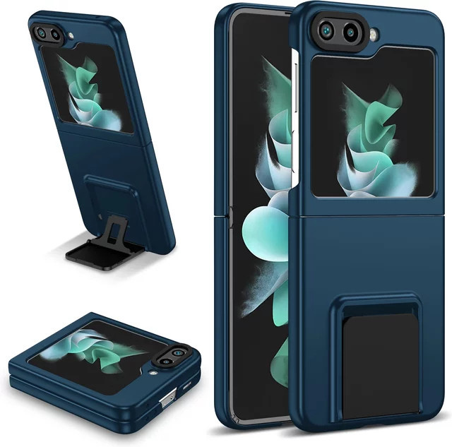 Anti-Schock-Schutzhülle für Samsung Galaxy Z Flip 6 5G 5 4 3 in Schwarz und Blau - Bild 1