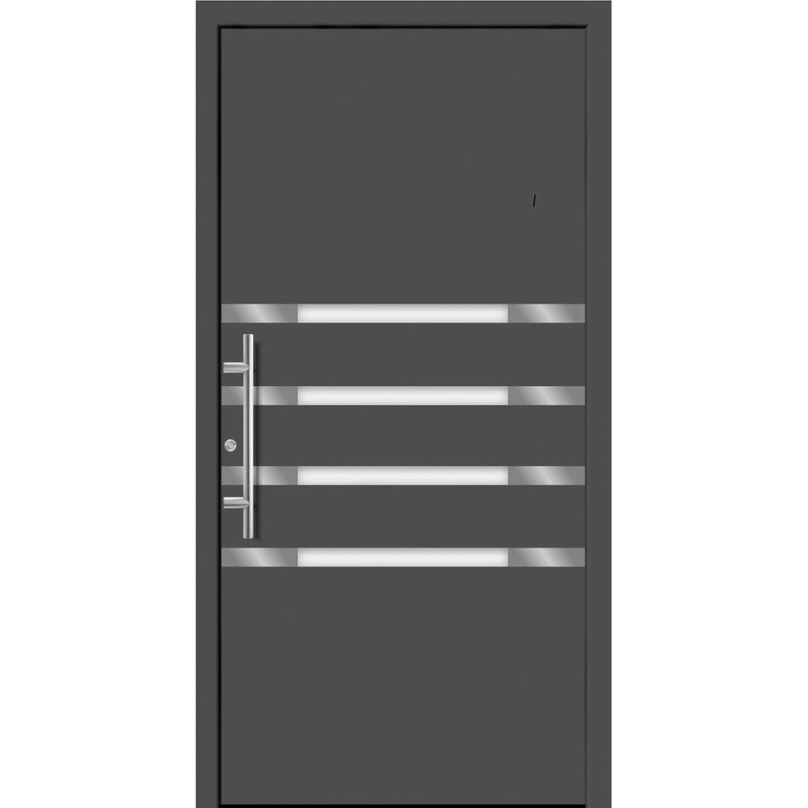 Splendoor Moderno Aluminium-Haustür mit Glaseinsatz, Anthrazit Metallic, Anschlag Links, B/H: 110 x 210 cm - Bild 2