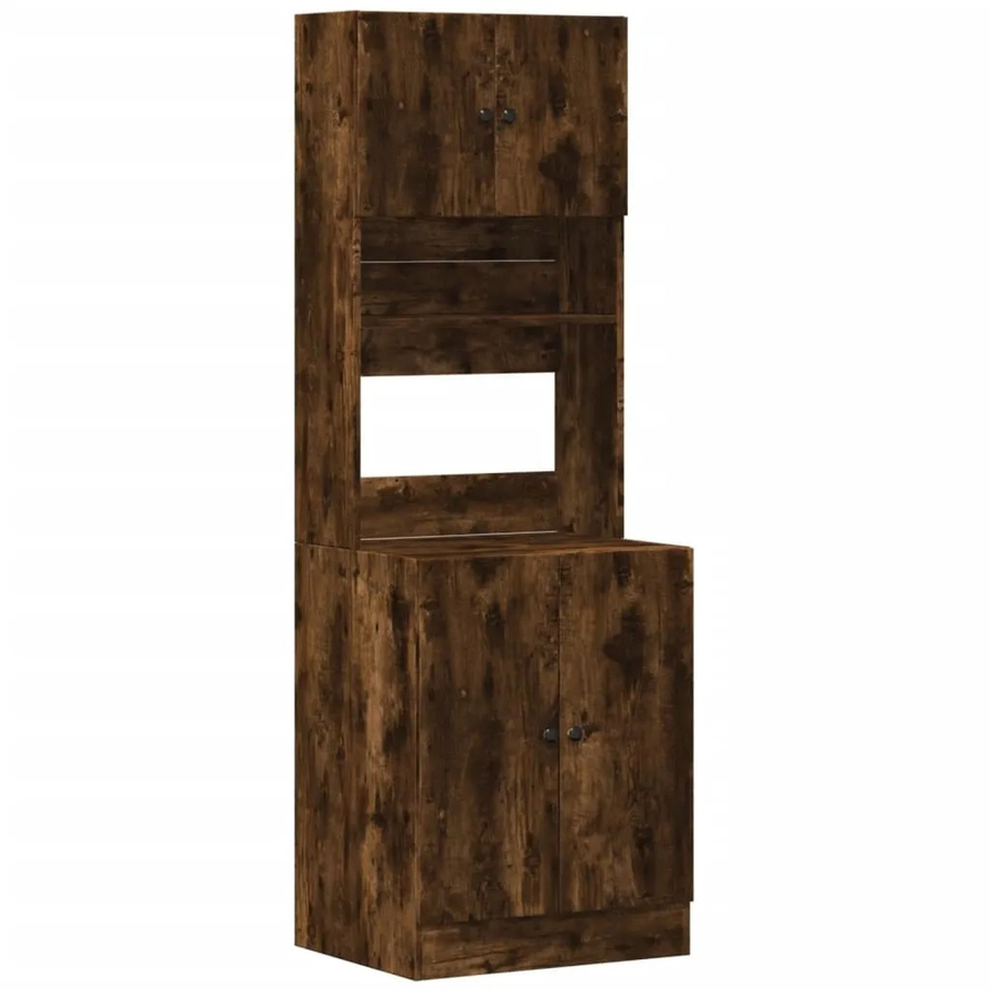 vidaXL Küchenschrank aus Holzwerkstoff in Räuchereiche, Braun, B: 60 cm, T: 50 cm, H: 180 cm - Bild 2