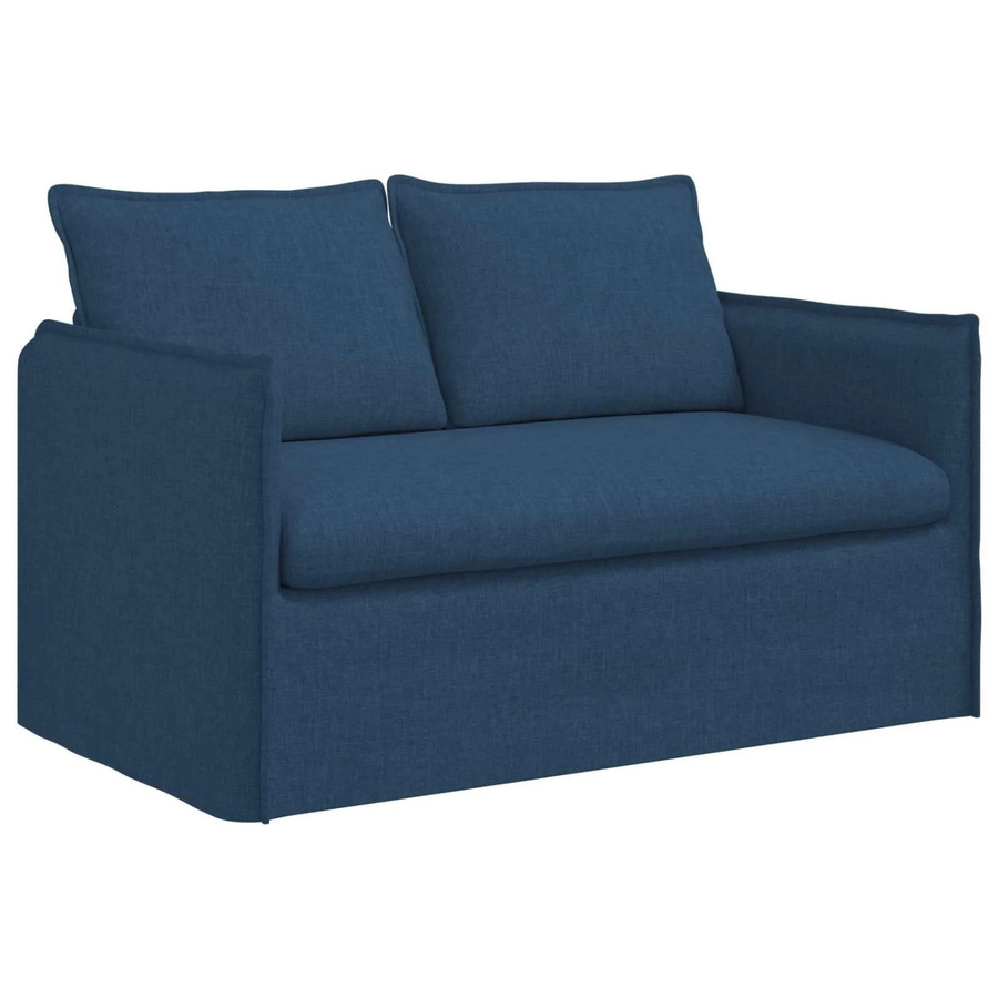 vidaXL Sofa Blau mit Stoffbezug und Metallrahmen B/T/H: 136 x 82 x 85 cm - Bild 2