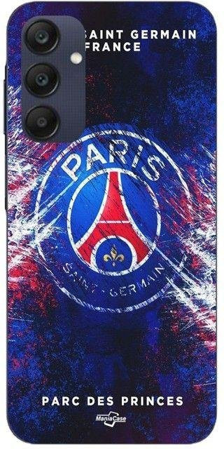 Maniacase Handyhülle für Samsung Galaxy A25 in Blau mit Paris Saint Germain Design - Bild 1