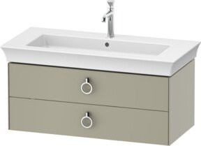 Duravit Waschtischunterschrank ohne Aufsatz White Tulip in Tau matt, B/T/H: 98,4 x 45,8 x 41 cm - Bild 1