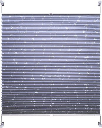 LIEDECO Klemmfix Plissee grau, semi-transparent, Polyester - Bild 1