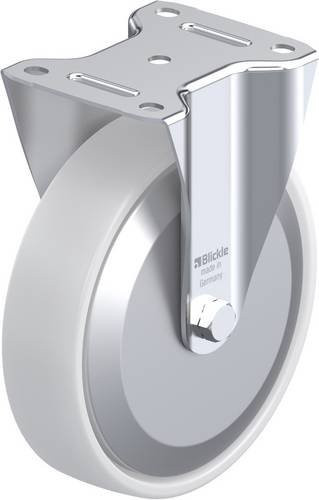 Blickle B-PO 200XR-FA Bockrolle mit Kunststoffrad in Weiß, Durchmesser: 200 mm, Tragfähigkeit: 400 kg - Bild 1