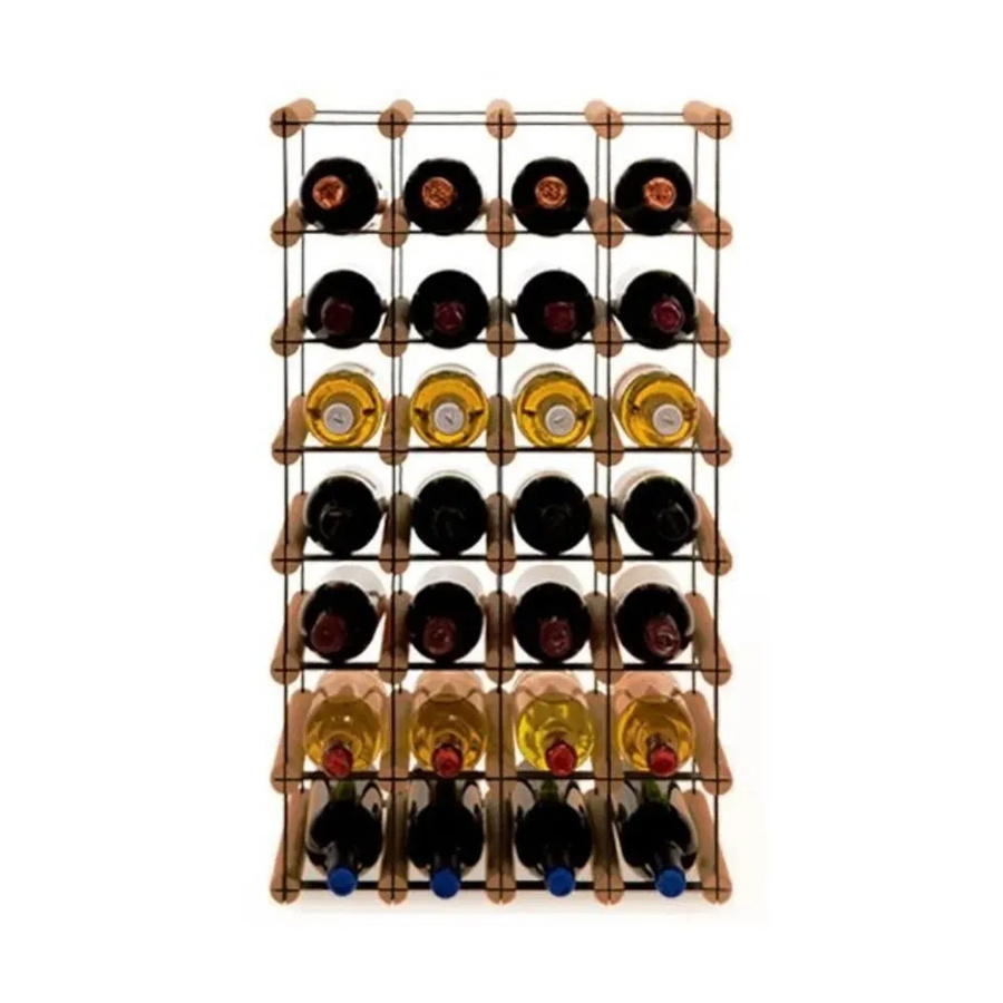 PROREGAL Modulares Weinregal Vinotega Mod aus massivem Kiefernholz, Braun geölt, H x B x T: 72,5 x 42,5 x 24,5 cm - Bild 2