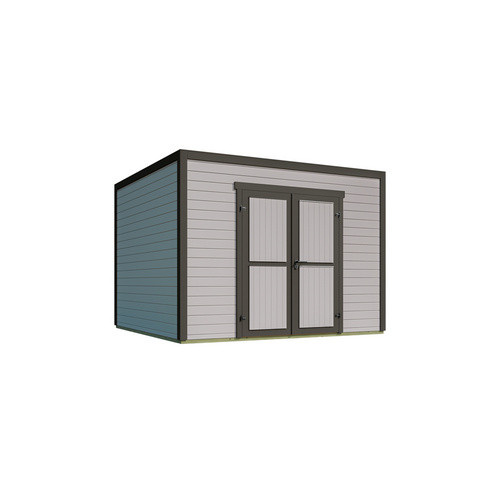 Weka Gartenhaus Batu 3 Log Cabin mit Flachdach in Light Grey, B/T: 300 x 300 cm - Bild 3