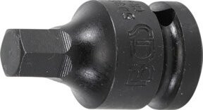 BGS Kraft-Bit-Einsatz 5485-11 in Schwarz mit 1/2 Zoll Innenvierkant und 11 mm Innensechskant - Bild 1