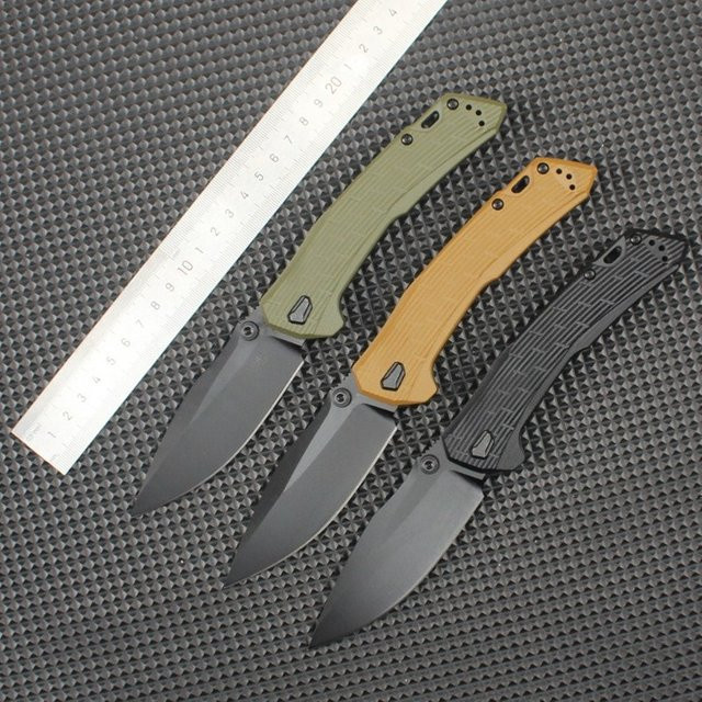 Tragbares Z0203 Outdoor Klappmesser mit CPM-M4 Klinge und braunem G10 Griff für Jagd, Überleben und EDC-Einsatz - Bild 1