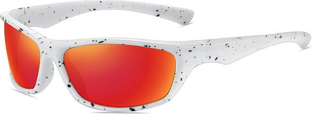 Binchi Outdoor Equipment Sportsonnenbrille Big Box, quadratisch, Kunststoff, weiß, Unisex - Bild 1