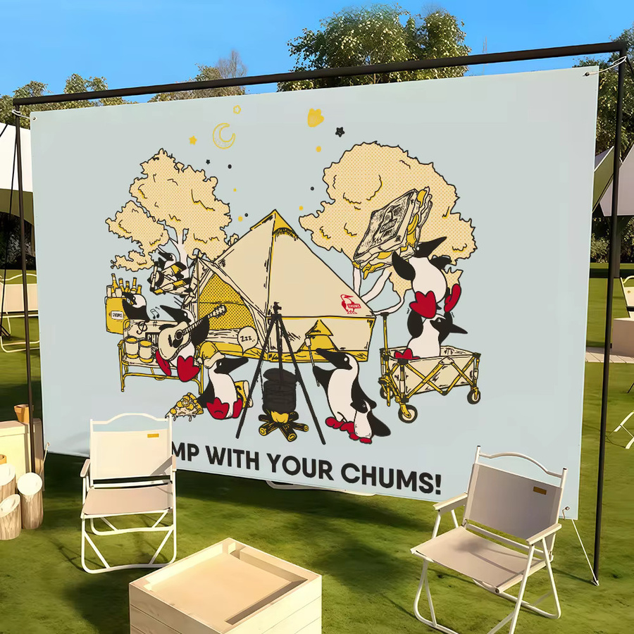 C-Chums Outdoor-Markenflagge als Wanddekoration für Party und Club, mehrfarbig, B/H: 60 x 40 cm - Bild 5