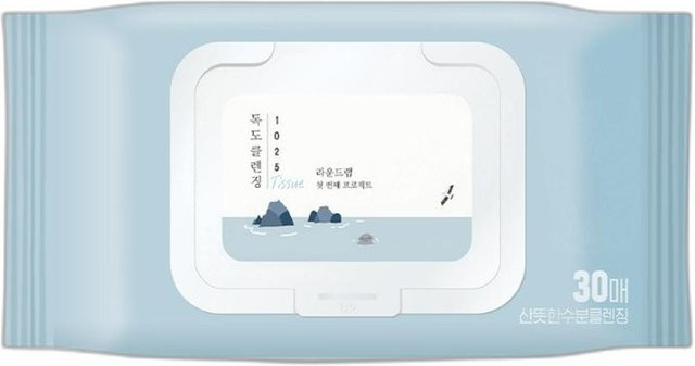ROUND LAB 1025 Dokdo Reinigungstücher, 30 Stück, für trockene und empfindliche Haut - Bild 1