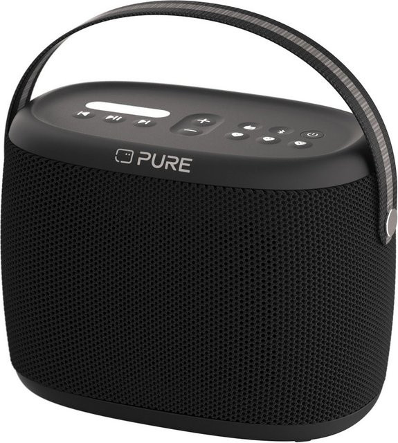 Pure Woodland wasserdichter Outdoor-Bluetooth-Lautsprecher mit FM/DAB+ Radio in Schwarz - Bild 1