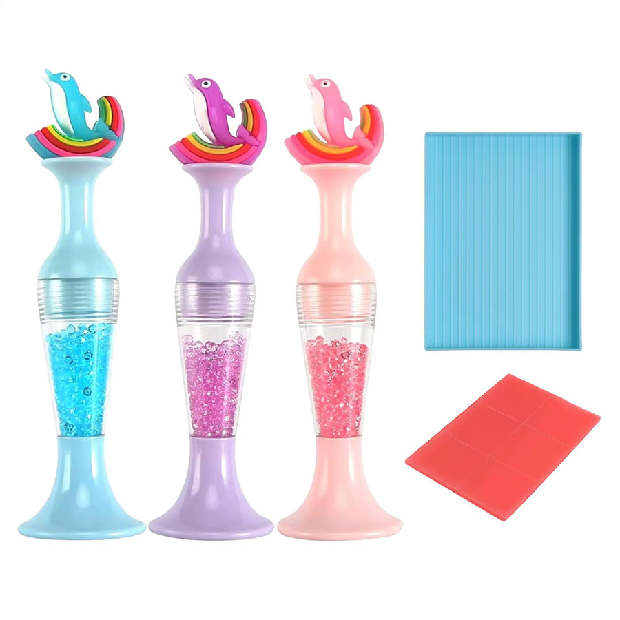 Punkt Bohrer Stift für DIY Strass Malerei und Kreuzstich aus Kunststoff für runde und quadratische Steine - Bild 2