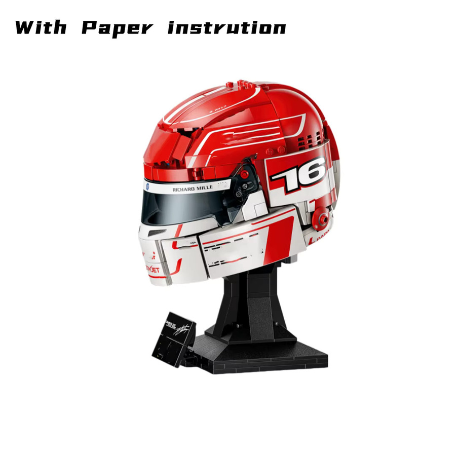 Potdemiel Scuderia HP Charles Leclerc Helm, Bausteine, 886 Teile - Bild 7