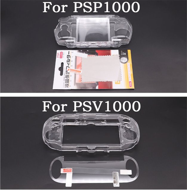 TingDong Transparente Hartschale Schutzhülle für PSV 1000 und PSP 1000 inklusive Displayschutzfolie - Bild 1