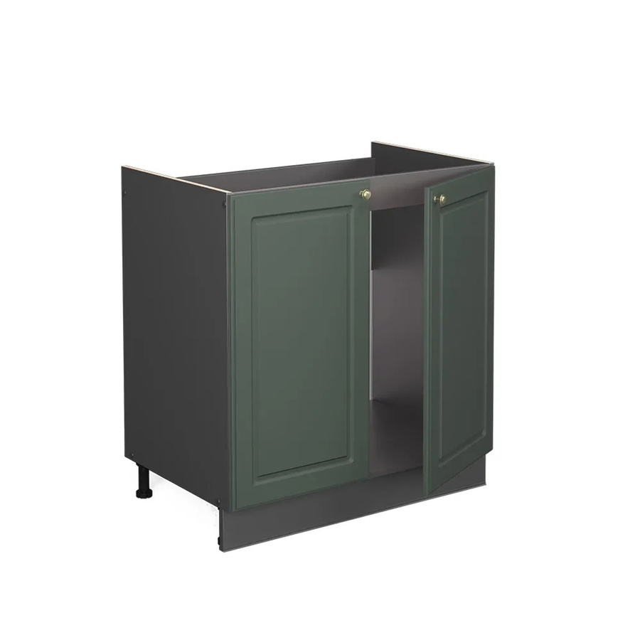 Vicco Spülenunterschrank Fame-Line Landhaus Stil in Grün-Gold und Anthrazit mit Eiche-Optik, B/T/H: 80 x 60 x 82 cm - Bild 2