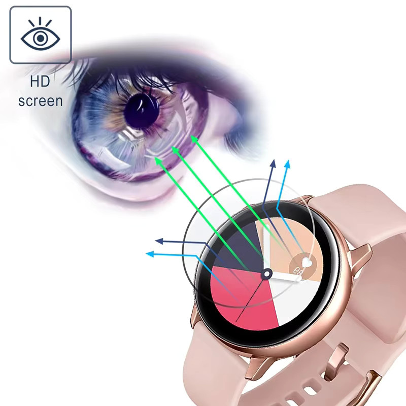 TINUORA Schutzfolie aus gehärtetem Glas mit Härtegrad 9H für Samsung Galaxy Watch 42 mm und 46 mm, transparent - Bild 4