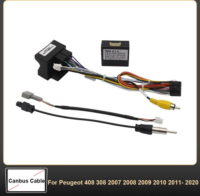 16-Pin Canbus-Adapter PSA-RZ-01 Stromkabel für Peugeot 408 308 Android 2 Din Autoradio - Bild 1