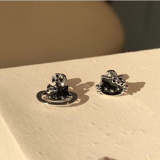 Ohrringe 925 Silber, Asymmetrisch, Damen - Bild 1
