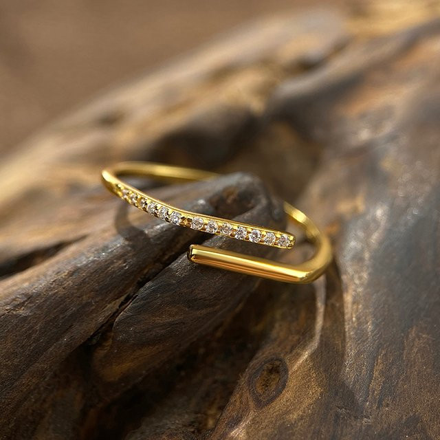 Knb Ring, 18 Karat Gold, Zirkonia, Damen - Bild 1