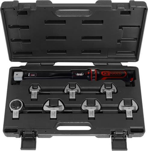 KS Tools Ergotorqueprecision Kälte-Klima Drehmomentschlüssel Werkzeugsatz 8-teilig, 20-100 Nm, Schwarz - Bild 1