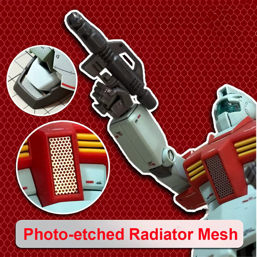 SANMERSEN Kühlergitter/Grill, fotogeätzt, zum Modellieren von photogeätzten Kühlergrillen und Kühlergitter für Modellautos - Bild 3