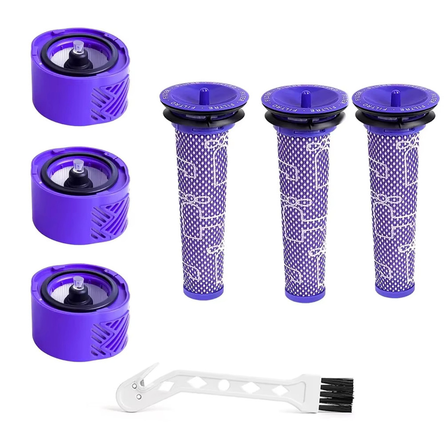 HEPA-Filter und Post-Vorfilter Ersatzset für Dyson Akku-Staubsauger V6 DC58 DC59 DC61 DC62 DC74 Animal Absolute in Purple - Bild 3