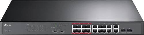 TP-Link TL-SL1218MP Netzwerk Switch mit 16 + 2 Ports 10/100/1000 Mbit/s und PoE-Funktion in Schwarz - Bild 2