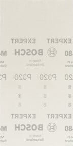 Bosch Schleifpapier für Schwingschleifer, Körnung 240, für Holz und Lack, B: 230 mm, H: 115 mm, 50 Stück - Bild 1