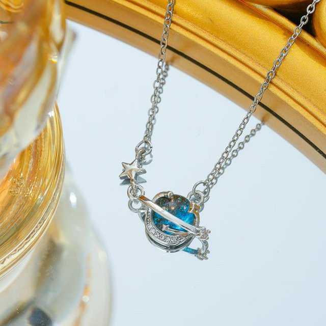 Wucifang Jewelry Halskette, Kupfer, Silber, Zirkonia, Damen - Bild 1