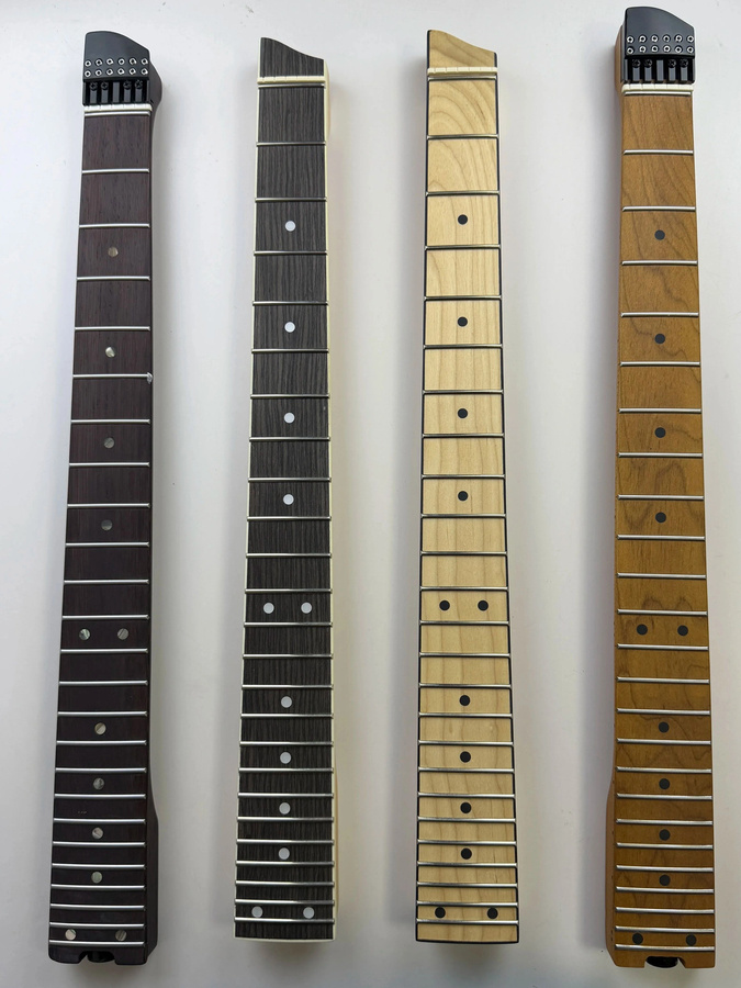 MENGJUE E-Gitarren-Ersatzhals kopflos aus geröstetem Ahorn oder Ahorn für den individuellen Gitarrenbau multicolour - Bild 2