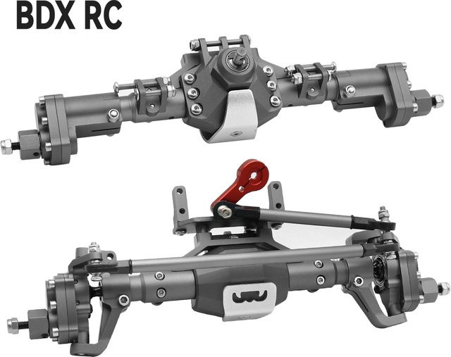 Portalachse aus Aluminiumlegierung für 1/10 RC Crawler Car, vordere und hintere Achse - Bild 1