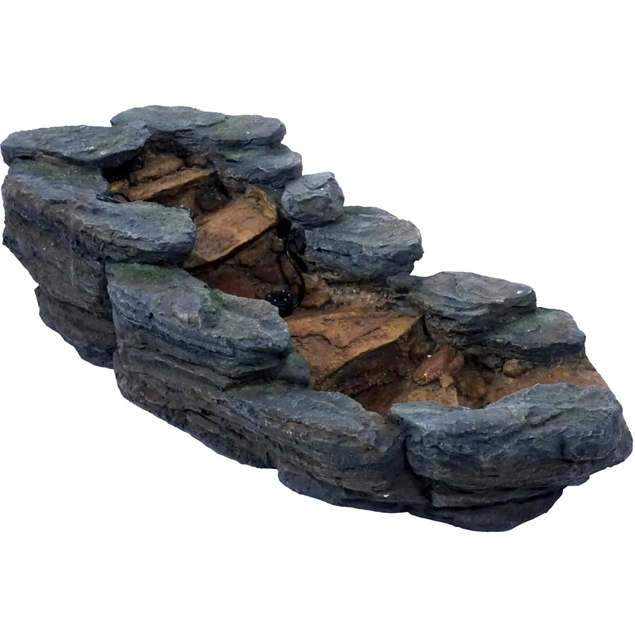Ubbink Bachlauf Cazorla Cascade in Grau mit 3x8 LED inkl. B/T/H: 74 x 29 x 34 cm - Bild 2
