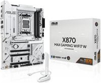 Asus X870 MAX GAMING WIFI7 W Mainboard AM5 DDR5 in Weiß mit WiFi und Bluetooth - Bild 1